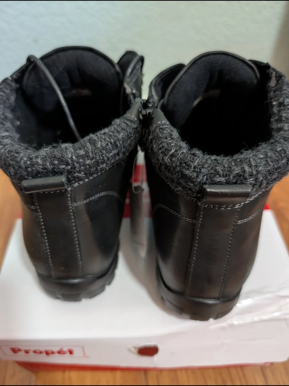 Propet black leather